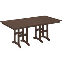 POLYWOOD Farmhouse 37" x 72" Mahogany Dining Height Table