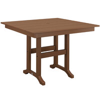 POLYWOOD Farmhouse 37" Teak Dining Height Table