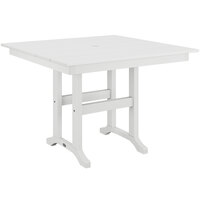 POLYWOOD Farmhouse 37" White Dining Height Table