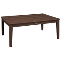 POLYWOOD Newport 28" x 42" Mahogany Coffee Table