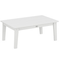 POLYWOOD Lakeside 36" x 22 5/16" White Coffee Table