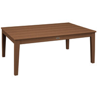 POLYWOOD Newport 28" x 42" Teak Coffee Table