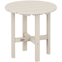 POLYWOOD 18" Sand Round Side Table