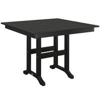 POLYWOOD Farmhouse 37" Black Dining Height Table