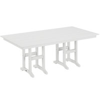 POLYWOOD Farmhouse 37" x 72" White Dining Height Table