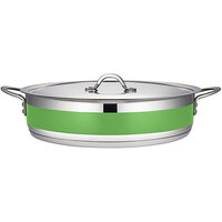 Bon Chef Country French X 9 Qt. Lime Green Stainless Steel Brazier Pot - 71032-CF2-L