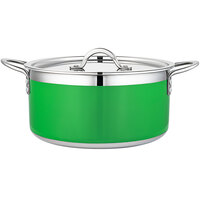 Bon Chef Country French X 5.69 Qt. Lime Green Stainless Steel Pot - 71303-CF2-L