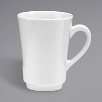 Oneida Tundra by 1880 Hospitality F1400000510 10 oz. Warm White China Tall Cup - 36/Case