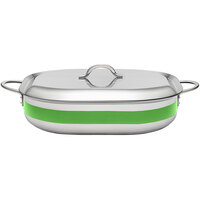 Bon Chef Country French X 7 Qt. Green Stainless Steel French Oven - 71004-CF2-L