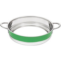 Bon Chef Country French X 12 3/8" Lime Green Stainless Steel Bottomless Pot - 72030-BL-L