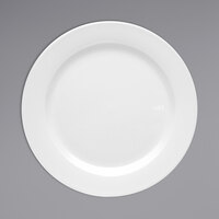 Oneida Tundra by 1880 Hospitality F1400000117 6 1/4" Round Warm White Wide Rim China Plate - 36/Case