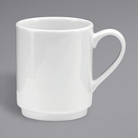 Oneida Tundra by 1880 Hospitality F1400000563 12 oz. Warm White Stackable China Mug - 36/Case