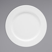 Oneida Tundra by 1880 Hospitality F1400000163 11 3/4" Round Warm White Wide Rim China Plate - 12/Case