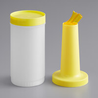 Choice 1 Qt. Pour Bottle with Yellow Neck and Cap