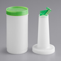 Choice 1 Qt. Pour Bottle with Green Flip Top and Cap