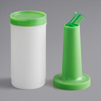 Choice 1 Qt. Pour Bottle with Green Neck and Cap