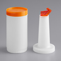 Choice 1 Qt. Pour Bottle with Orange Flip Top and Cap