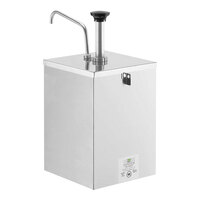 Server Locking Condiment Dispenser with Stainless Steel Pump