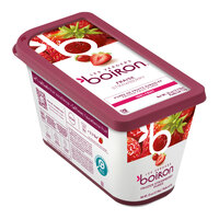 Les Vergers Boiron Strawberry 100% Fruit Puree 2.2 lb. - 6/Case