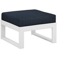 White / Marine Indigo