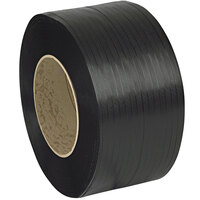 PAC Strapping Products 9,900" x 1/2" Black Polypropylene Strapping Coil with 8" x 8" Core