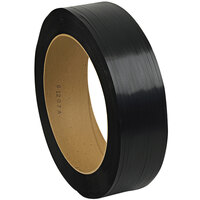 PAC Strapping Products 9,000" x 1/2" Black 20 lb. Polypropylene Strapping Coil with 16" x 6" Core