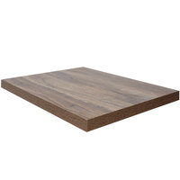 BFM Seating Knotty Pine Rectangular 2" Thick Table Top