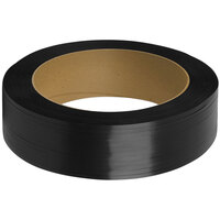 PAC Strapping Products 7,200' x 1/2" Black Polyester Strapping Coil with 16" x 6" Core