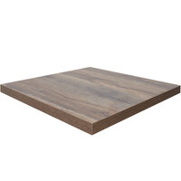 BFM Seating Relic Knotty Pine Square 2" Thick Table Top