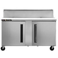 Traulsen Centerline CLPT-6024-SD-RR 60 1/2" 2 Right Hinged Door Mega Top Refrigerated Sandwich Prep Table