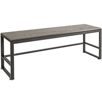 Cal-Mil Ashwood 64 1/2" x 18" x 24 1/4" Gray Oak Wood Nesting Merchandising Table