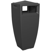 Mayne Kobi 8841-B 24 Gallon Black Decorative Waste Bin