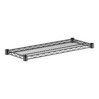 Regency 12" x 30" NSF Black Epoxy Wire Shelf