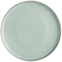 Acopa Pangea 10 1/2" Harbor Blue Matte Coupe Porcelain Plate - 12/Case