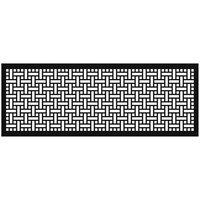 SelectSpace 7' Stock Black Square Weave Pattern Partition Panel