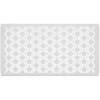 SelectSpace 5' White Hexagonal Pattern Partition Panel