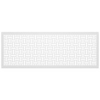 SelectSpace 7' White Square Weave Pattern Partition Panel