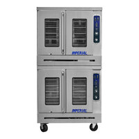 Imperial Range PCVE-2 Double-Deck Two-Door Electric Convection Oven with Two-Speed Motor - 208V, 3 Phase