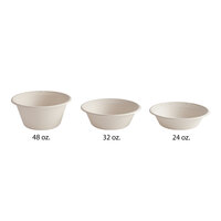 Tellus Products 32 oz. Compostable Fiber Bowl - 50/Pack