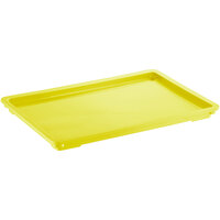 Baker's Lane 18" x 26" Yellow Heavy-Duty Polypropylene Dough Proofing Box Lid