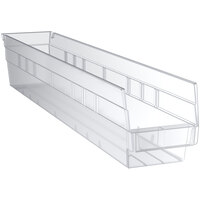 Regency Clear Shelf Bin, 23 5/8" x 4 1/8" x 4" - 16/Case