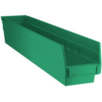 Regency Green Shelf Bin, 23 5/8" x 4 1/8" x 4" - 16/Case