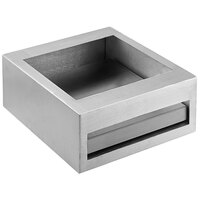 Tablecraft CW40214BRA 12 1/4" x 14 1/4" x 5 3/4" Brushed Aluminum Half Size Modular Cooling Station