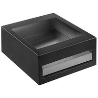 Tablecraft CW40214BRATBK 12 1/4" x 14 1/4" x 5 3/4" Black Brushed Aluminum Half Size Modular Cooling Station