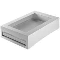 Tablecraft CW40210BRA 14 3/4" x 25 1/4" x 5 3/4" Brushed Aluminum Full Size Modular Cooling Station