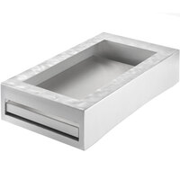 Tablecraft CW40210RSA 14 3/4" x 25 1/4" x 5 3/4" Random Swirl Aluminum Full Size Modular Cooling Station