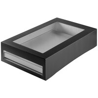 Tablecraft CW40210BRATBK 14 3/4" x 25 1/4" x 5 3/4" Black Brushed Aluminum Full Size Modular Cooling Station