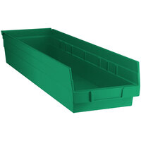 Regency Green Shelf Bin, 23 5/8" x 6 5/8" x 4" - 8/Case