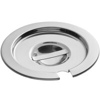 Choice 4 Qt. Notched Stainless Steel Vegetable Inset Cover