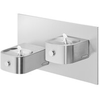 Zurn Elkay EDFPVR217RAC Soft Sides Stainless Steel Reverse Bi-Level Wall Mount Non-Filtered Vandal-Resistant Drinking Fountain - Non-Refrigerated